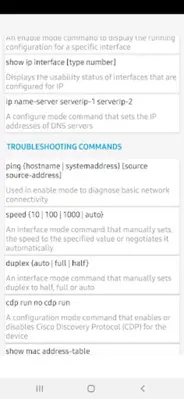 Cisco Commands List android App screenshot 2